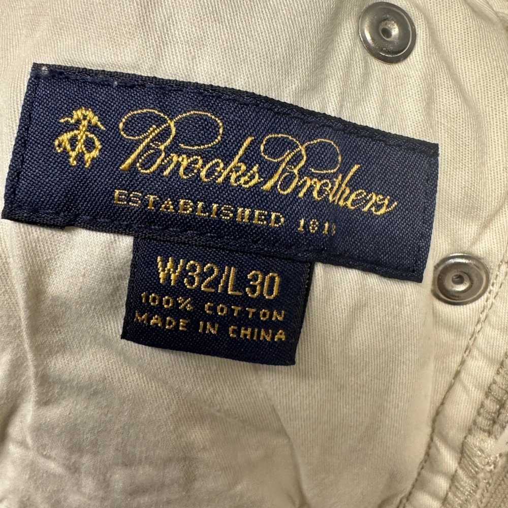 Brooks Brothers Corduroy Pants‎ Mens 32x30 ACTUAL Straight Leg Beige Trousers - Picture 3 of 9
